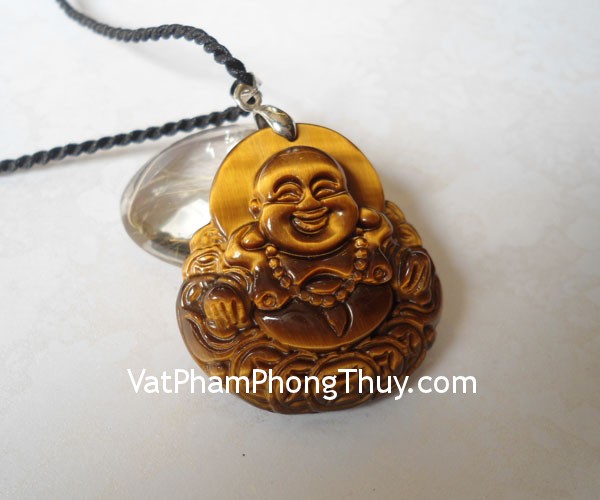 phat di lac mat meo tinh xao Dây chuyền Phật Di Lạc đá mắt mèo phong thủy S877